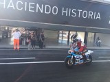 2017 Jarama Classic event 50th Year Steve Griffith with  Steve Wheatman Classic Team Suzuki