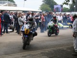 250 cc and  500cc World Champion Freddie Spencer followed by TT rider  Kawasaki 2016 Goodwood Festival of Speed