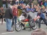 Hailwood Honda RC166 297cc 6 cylinder riden By Steve Plater Isle of man Parade