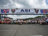 2018 ASI Motorshow Classic motorcycle event Varano Italy Giacomo Agostini Steve Baker Freddie Spencer frankie Chilli Carlos Lavado, Jean francois Balde